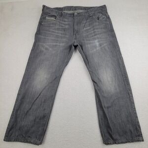 Levis 569 Jeans Mens 42x28.5 Gray Loose Straight Leg Denim Distressed Y2K‎ 569